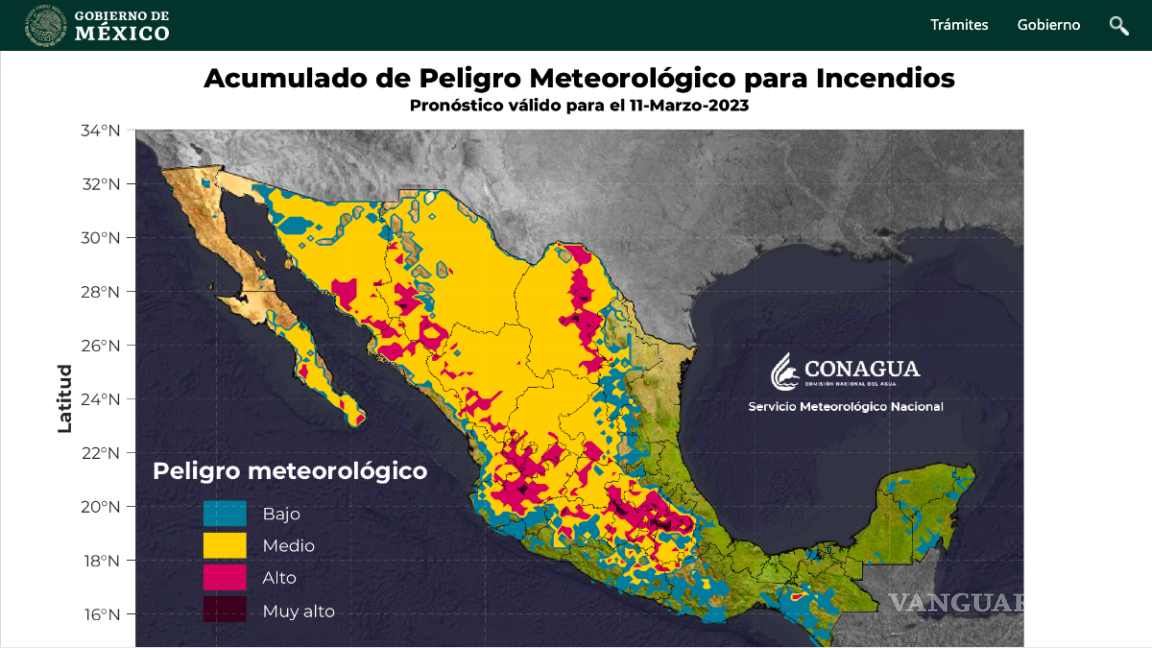 Coahuila acumula siete incendios forestales en 2023; pronóstico se mantiene alto en Región Sureste
