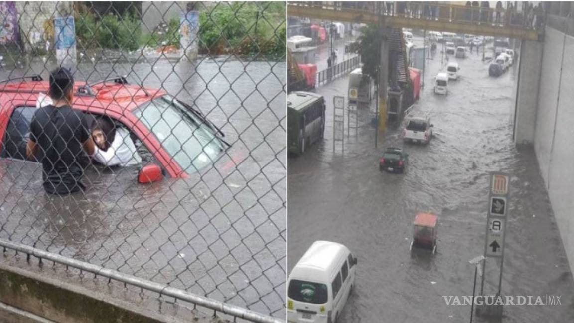 Lluvia e inundaciones colapsan calzada Ignacio Zaragoza