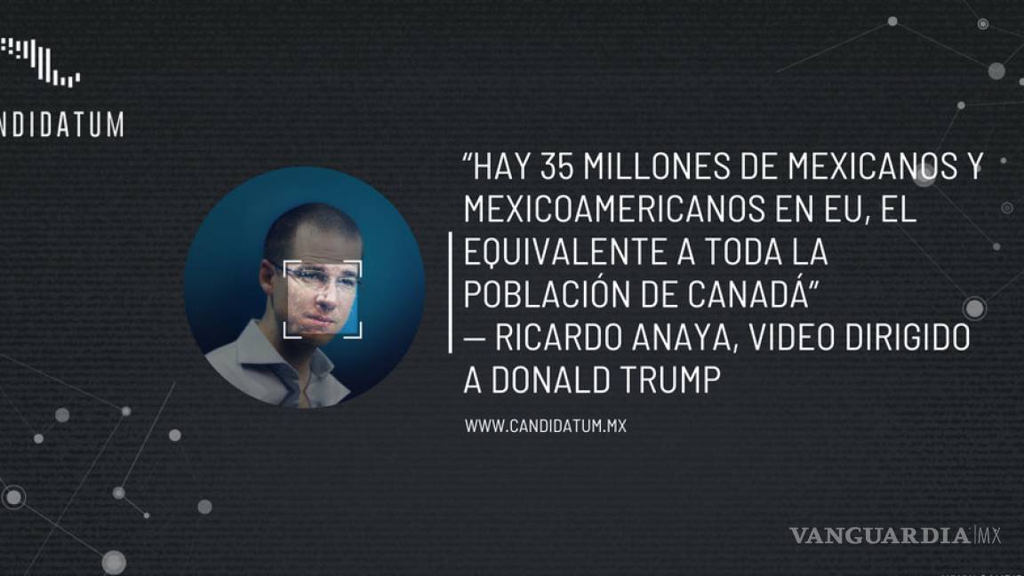 Mexicanos en EU no equivalen a la población de Canadá, como dice Anaya #Candidatum