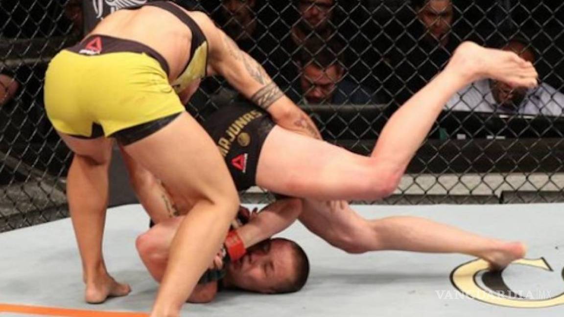 La impresionante caída de Rose Namajunas que le dio el título a Jessica Andrade en el UFC