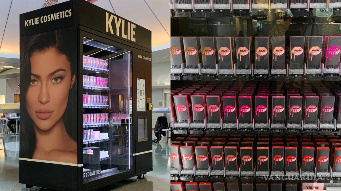 Kylie Jenner estrena 'vending machine' de maquillaje