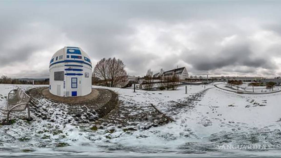 $!Fervientes fans de Star Wars convierten un observatorio en un R2-D2 gigante