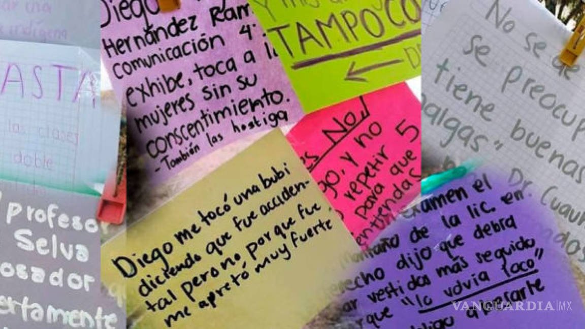 Exhiben en tendedero denuncias de acoso en Hidalgo