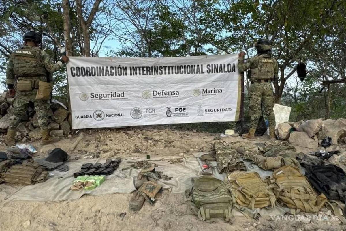 Golpe al narco en Sinaloa: decomisan laboratorio, explosivos y arsenal en dos municipios