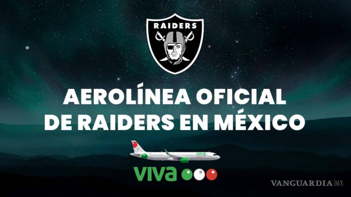 Los Vegas Raiders se alían con Viva Aerobus para captar más aficionados