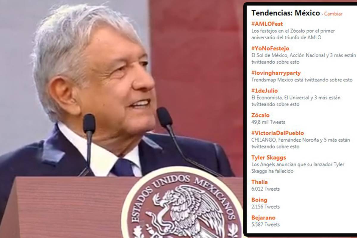 #YoNoFestejo: El trending que busca opacar el #AMLOFest
