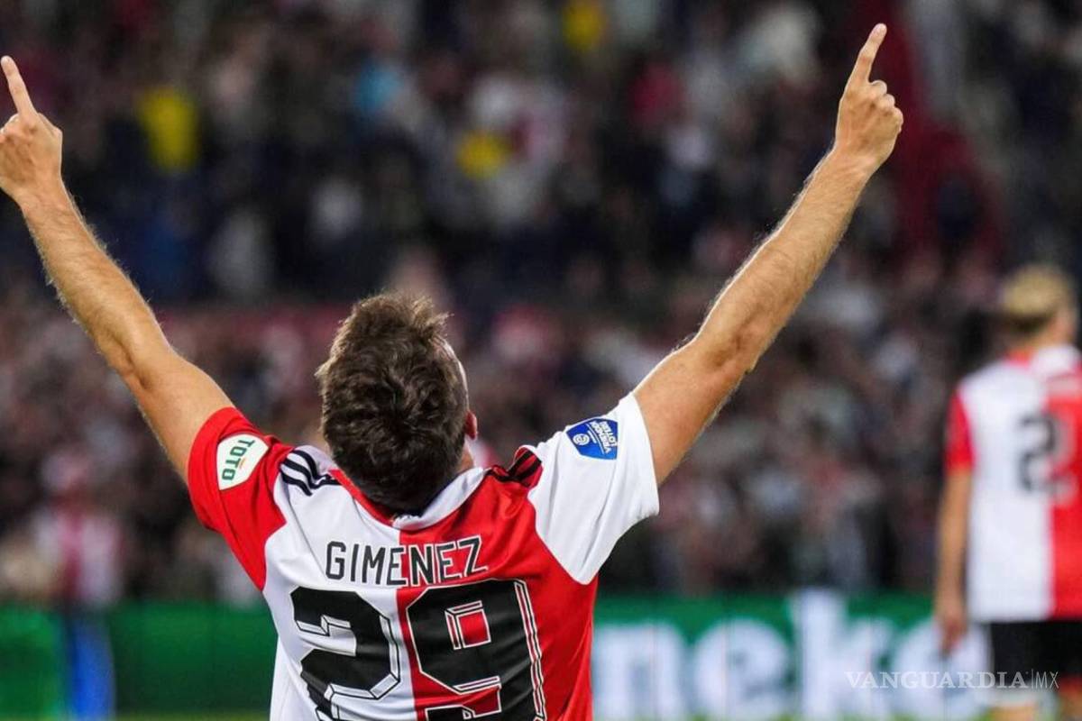 Santiago Giménez le da el triunfo al Feyenoord frente a la Lazio