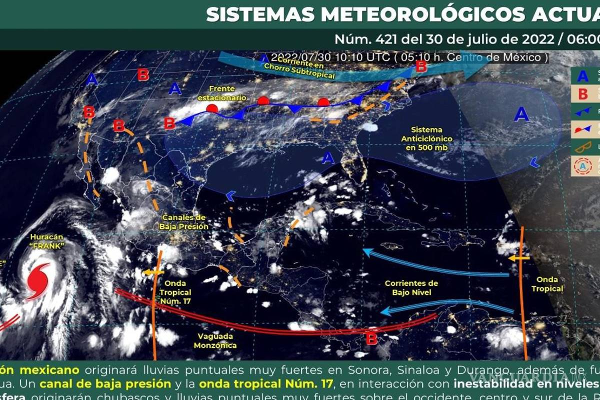 Pese al monzón, canícula no cede: continuará ambiente muy caluroso en norte de México