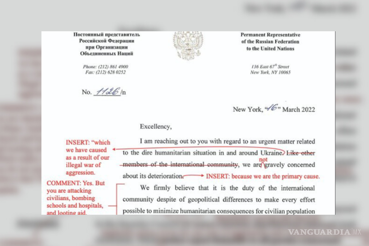 ‘Gracias por esta difamación nivel kinder’: Rusia arremete contra Canadá por comentarios de su carta a la ONU