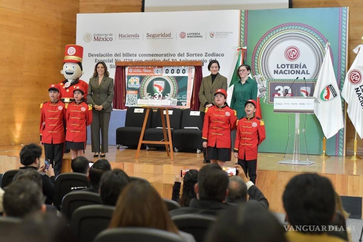 Tres décadas del Sistema Nacional de Seguridad Pública celebrados en billete conmemorativo de Lotería Nacional