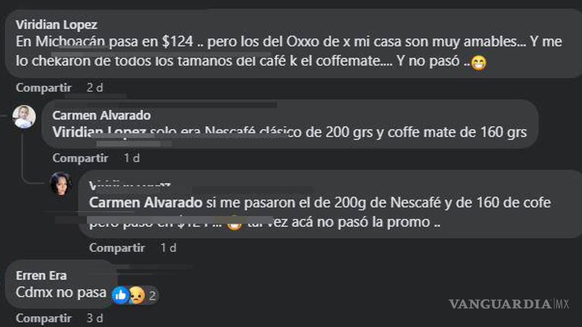 $!Usuarios aseguran que promoción de ‘café gratis’ no aplica en todos los Oxxos del país.