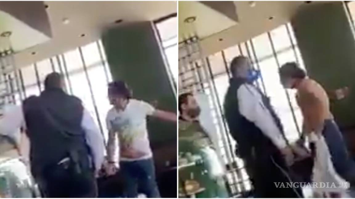 &quot;Soy una pantera&quot;: Hombre reta a golpes a empleado de Starbucks en Jalisco (video)
