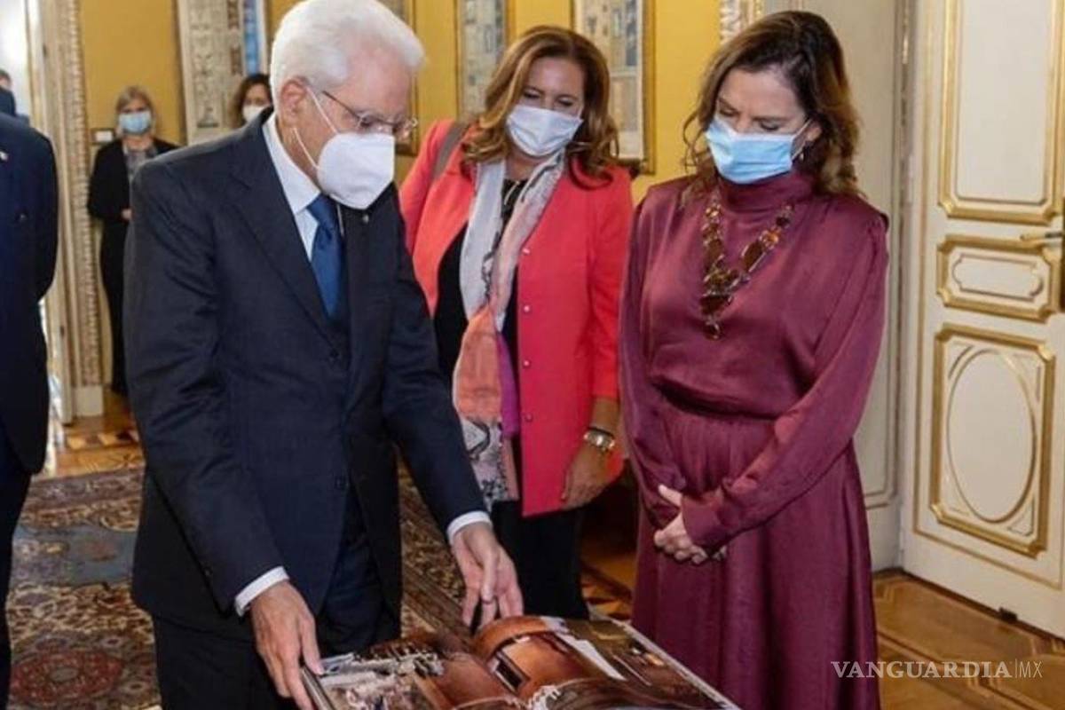 Beatriz Gutiérrez Müller visita ahora Italia y entrega carta de AMLO