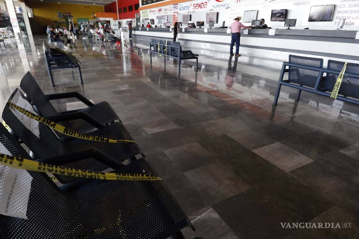 Ante poca demanda, sacan de circulación a 170 autobuses foráneos en Saltillo