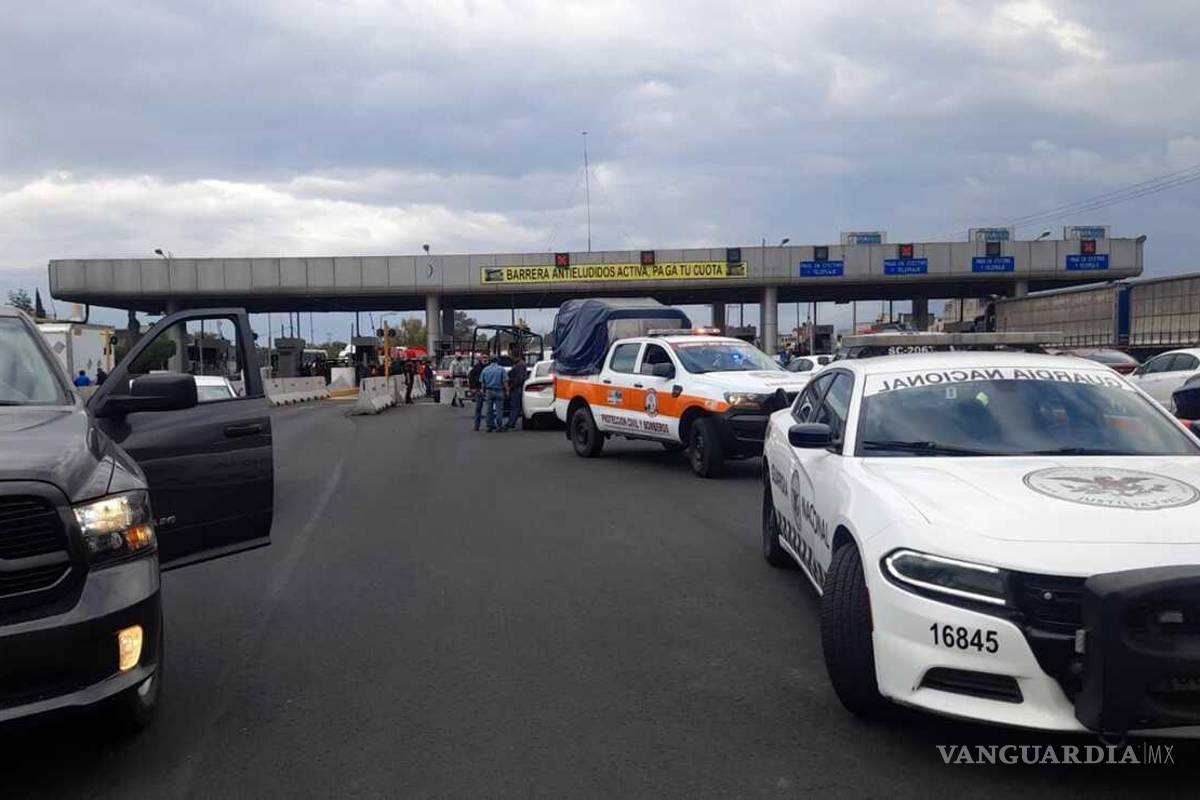 Balacera deja tres detenidos en la autopista México-Pirámides