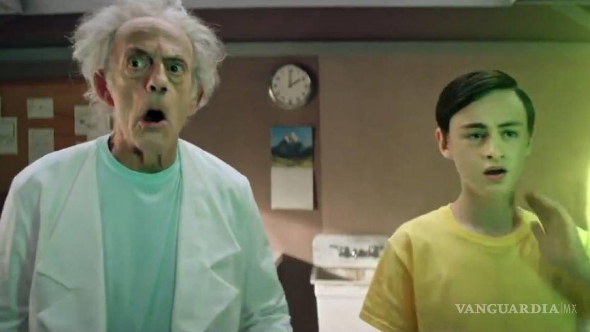 Morty... ¡Estamos en casa!, Christopher Lloyd y Jaeden Martell como versiones live-action de Rick and Morty