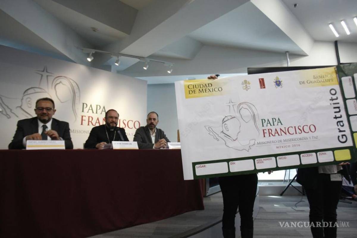 Presentan boletos para eventos del Papa
