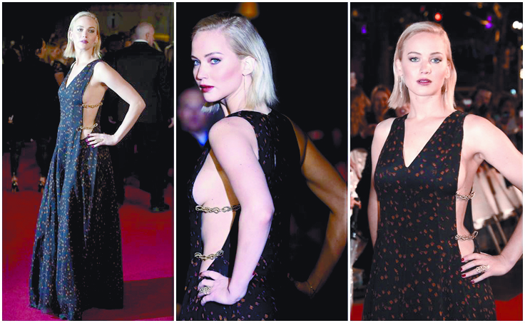 Jennifer Lawrence roba miradas con vestido