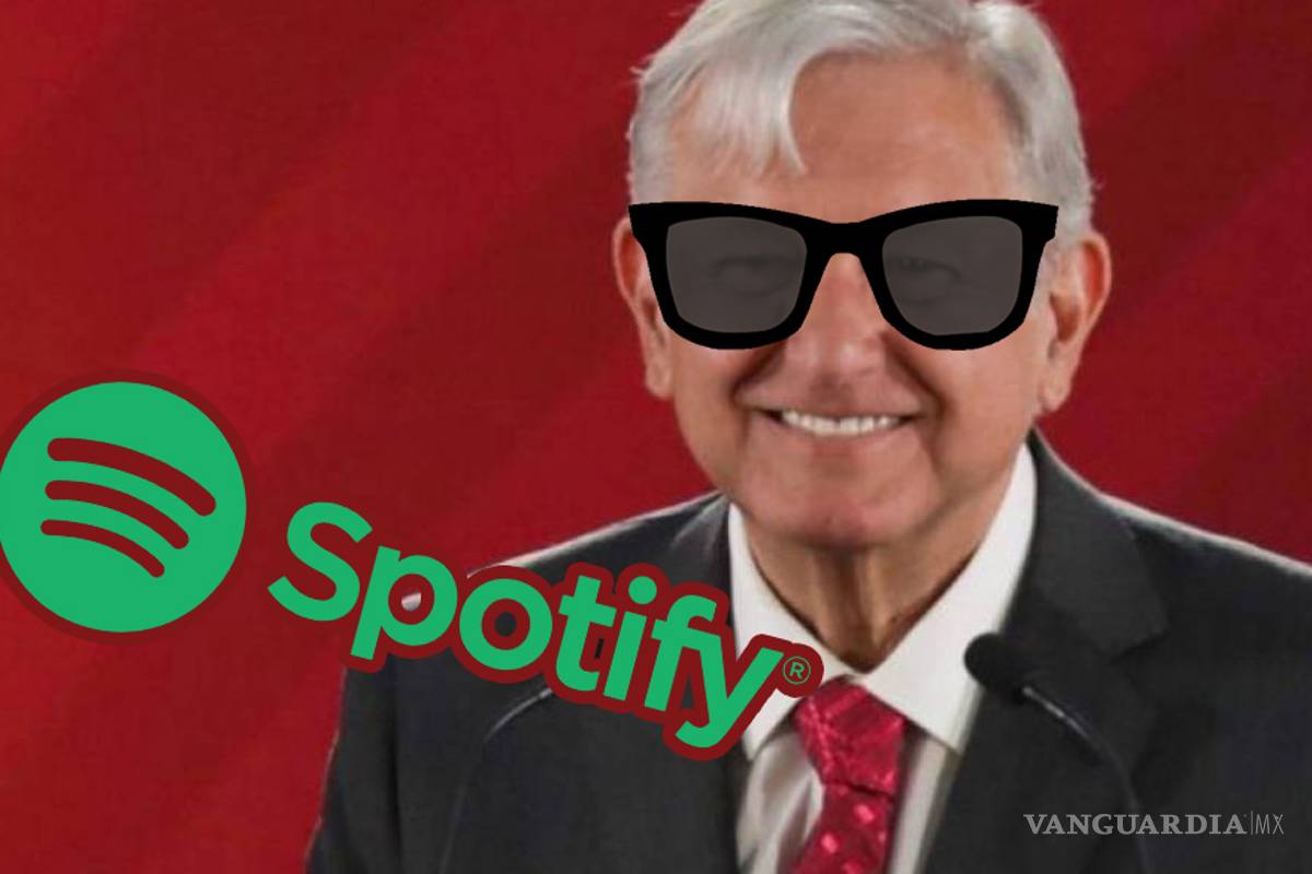 AMLO llega a Spotify con sus conferencias mañaneras