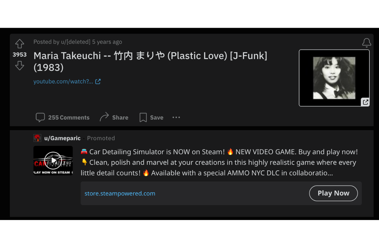 $!El post original de 1017 todavía se encuentra en línea. Este subreddit se usa dar recomendaciones musicales a otros usuarios.