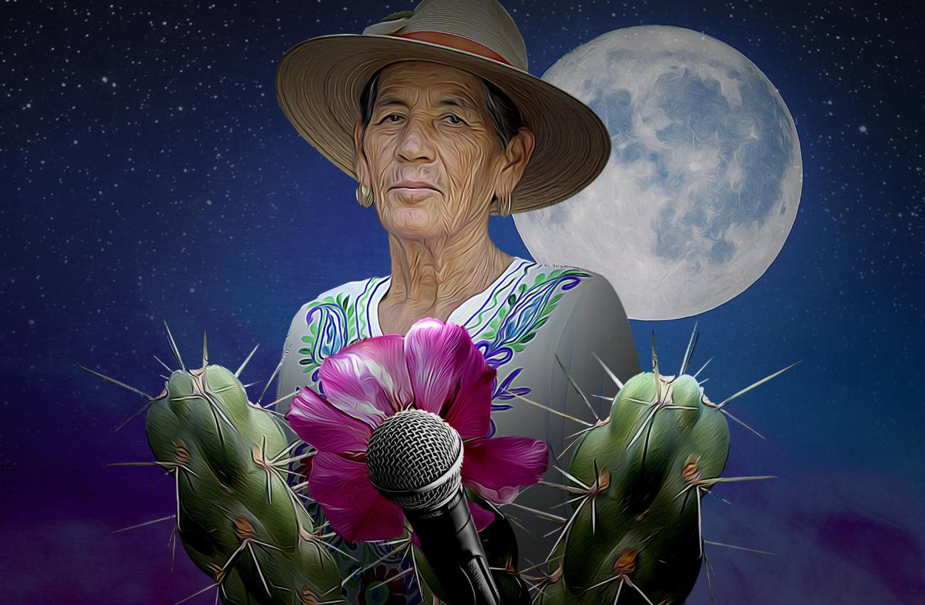 Ofelia, la primera cardenchera que sube al escenario