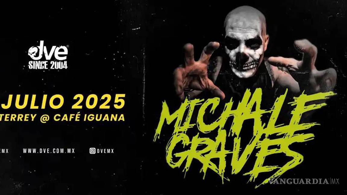 La mortífera voz del horror punk está de regreso: ¡Michale Graves en Monterrey!