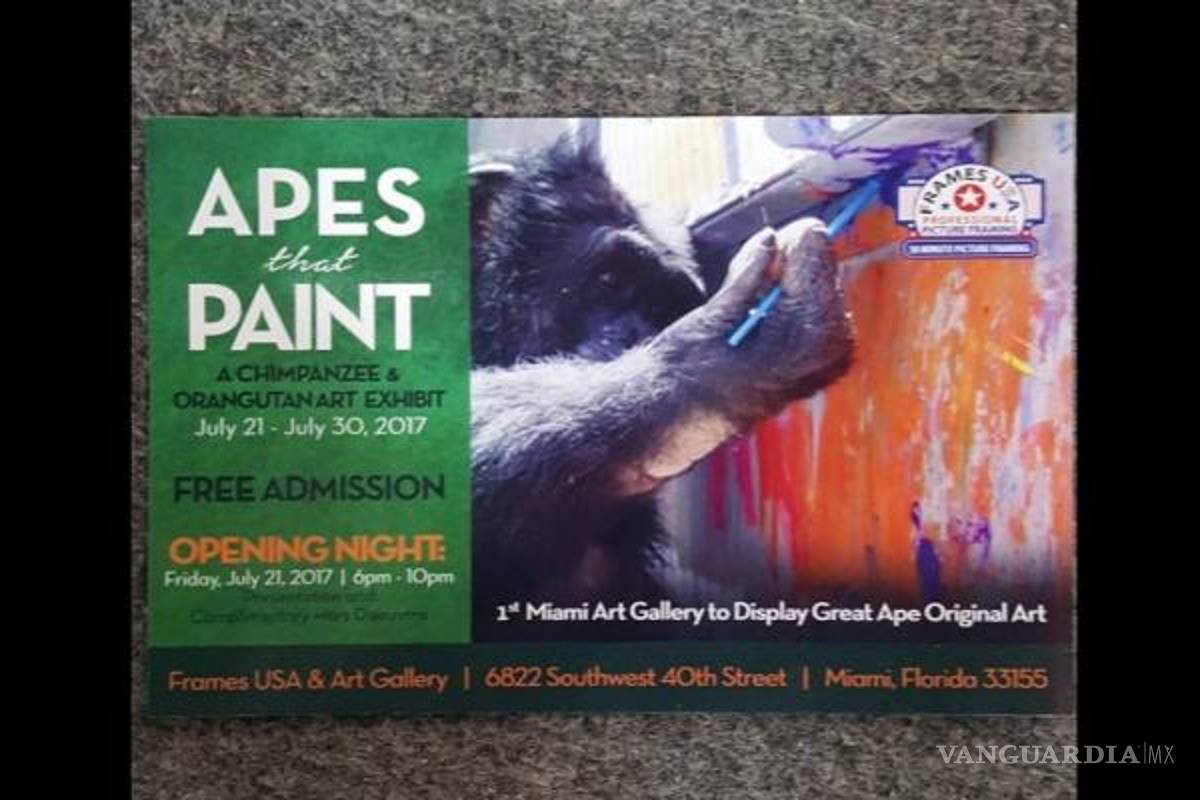 Simio de Michael Jackson exhibirá pinturas en Miami