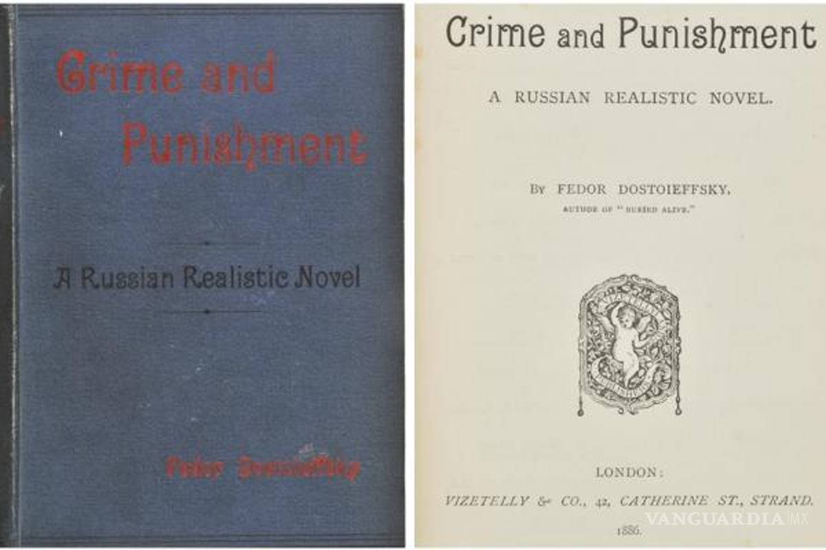 Vendían primera edición de “Crimen y Castigo” en 17.5 dólares