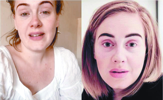 Así se ve Adele sin maquillaje