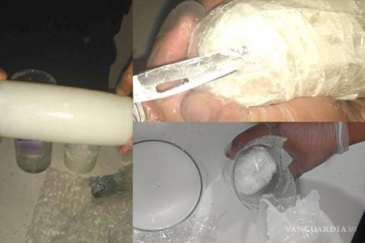 Hallan droga escondida en velas en el AICM