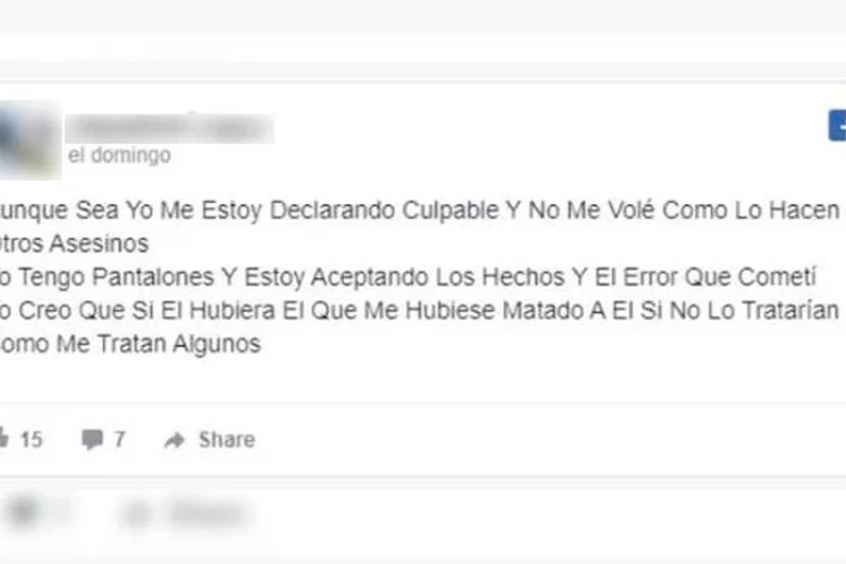 Mujer asesinó a su novio por “celos”, confesó el crimen en Facebook