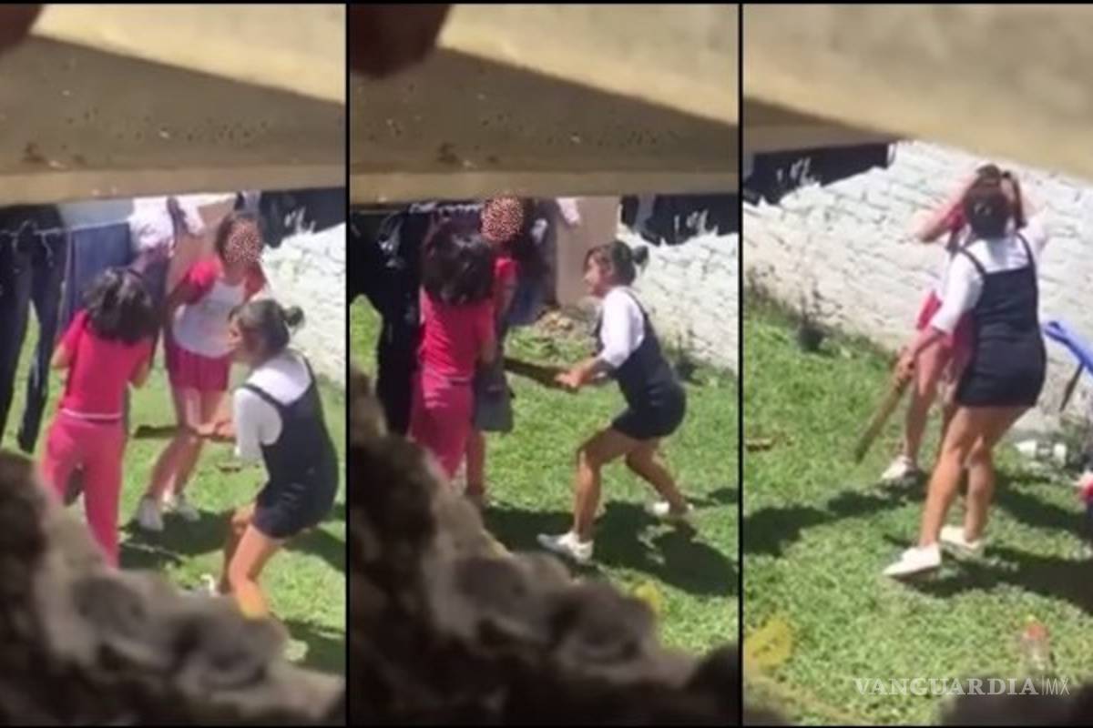 Niñas son golpeadas por su madre con un palo de madera por matar a un conejo (video)