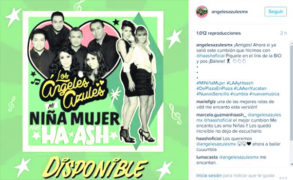 Los Ángeles Azules lanzan sencillo con Ha*Ash