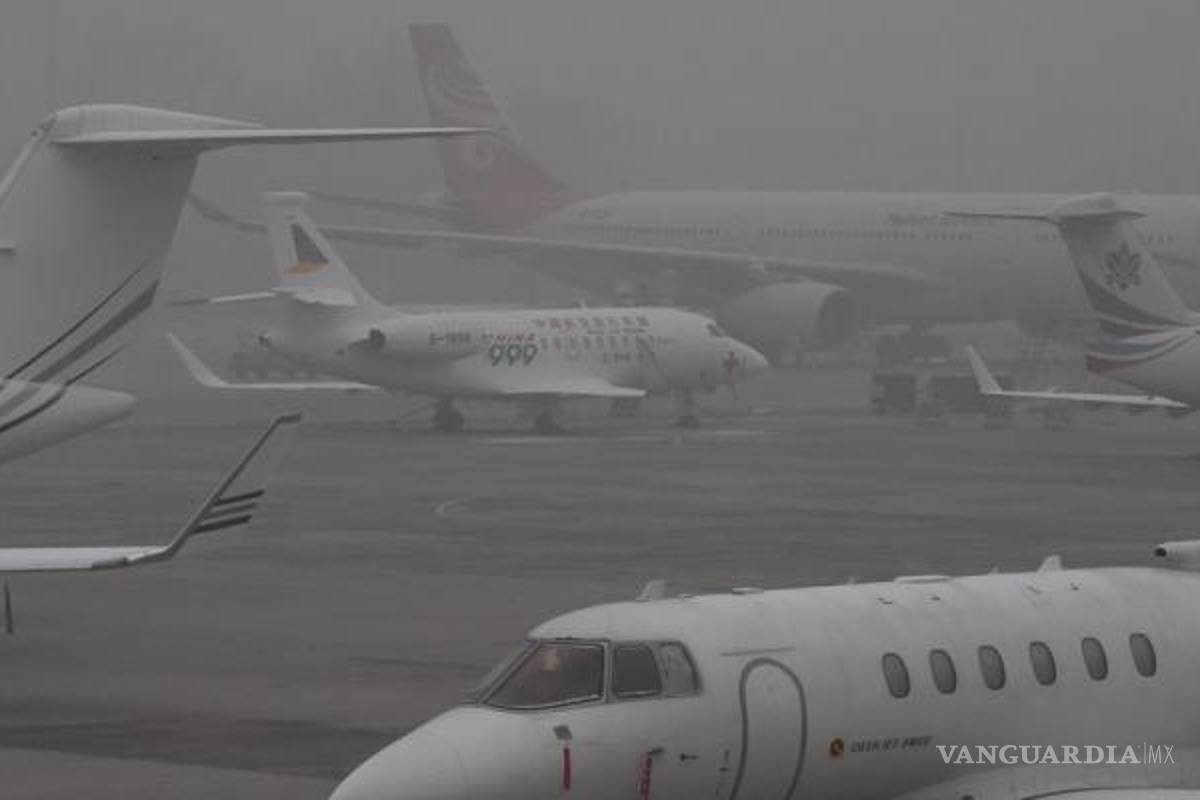 Cancelan más de 200 vuelos por contaminación en China