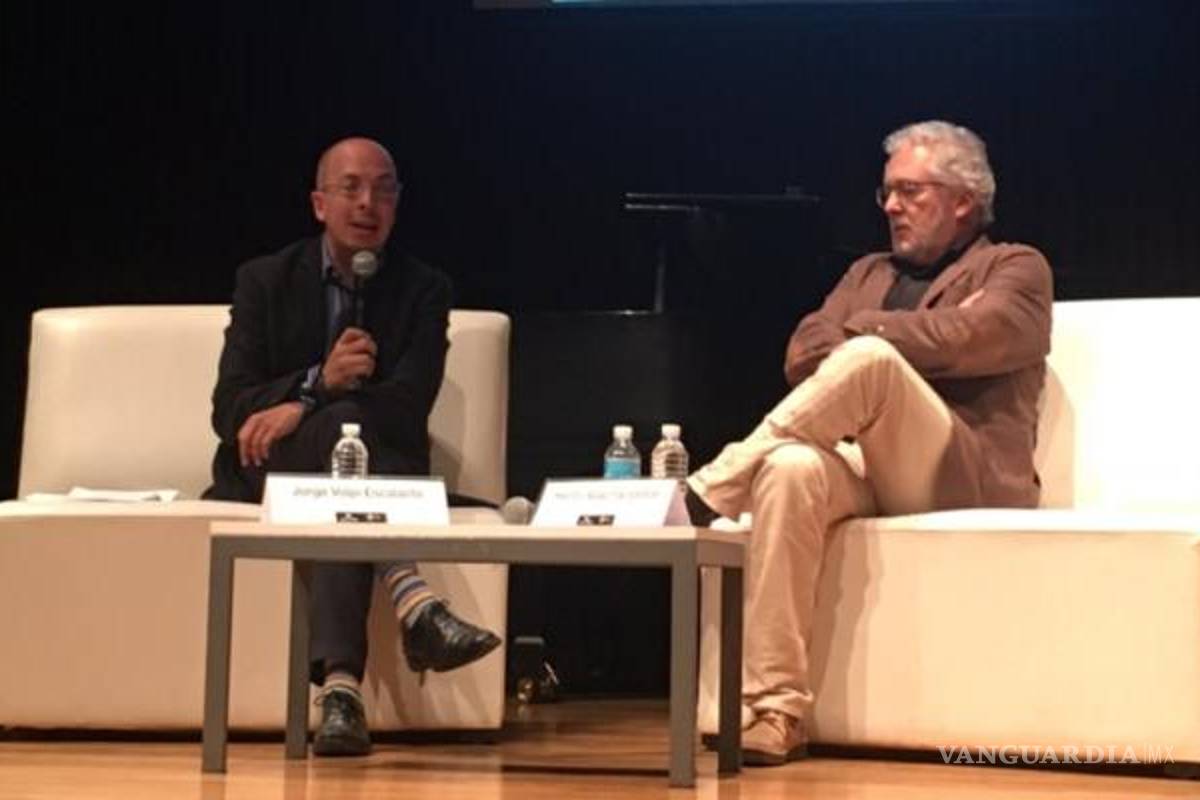 $!Escritor colombiano Héctor Abad Faciolince charla con Jorge Volpi