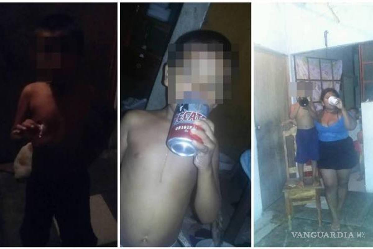 Causa indignación en redes tras publicar fotos de su hijo con cigarro y alcohol