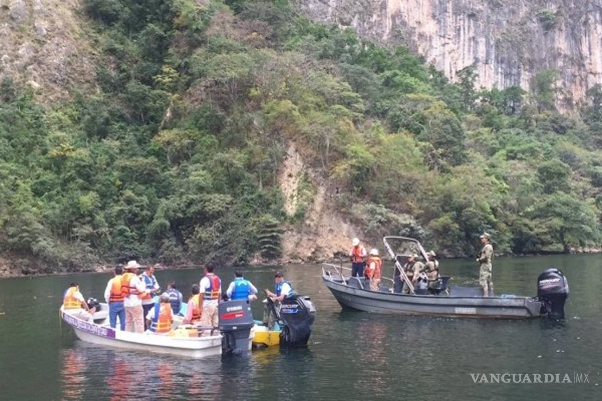 Geólogos recorren Cañón del Sumidero para revisar riesgos tras derrumbe