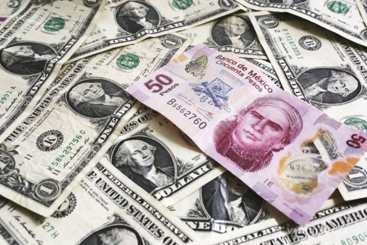 Peso cae tras débil dato de inversión fija bruta; dólar, en 18.84 unidades