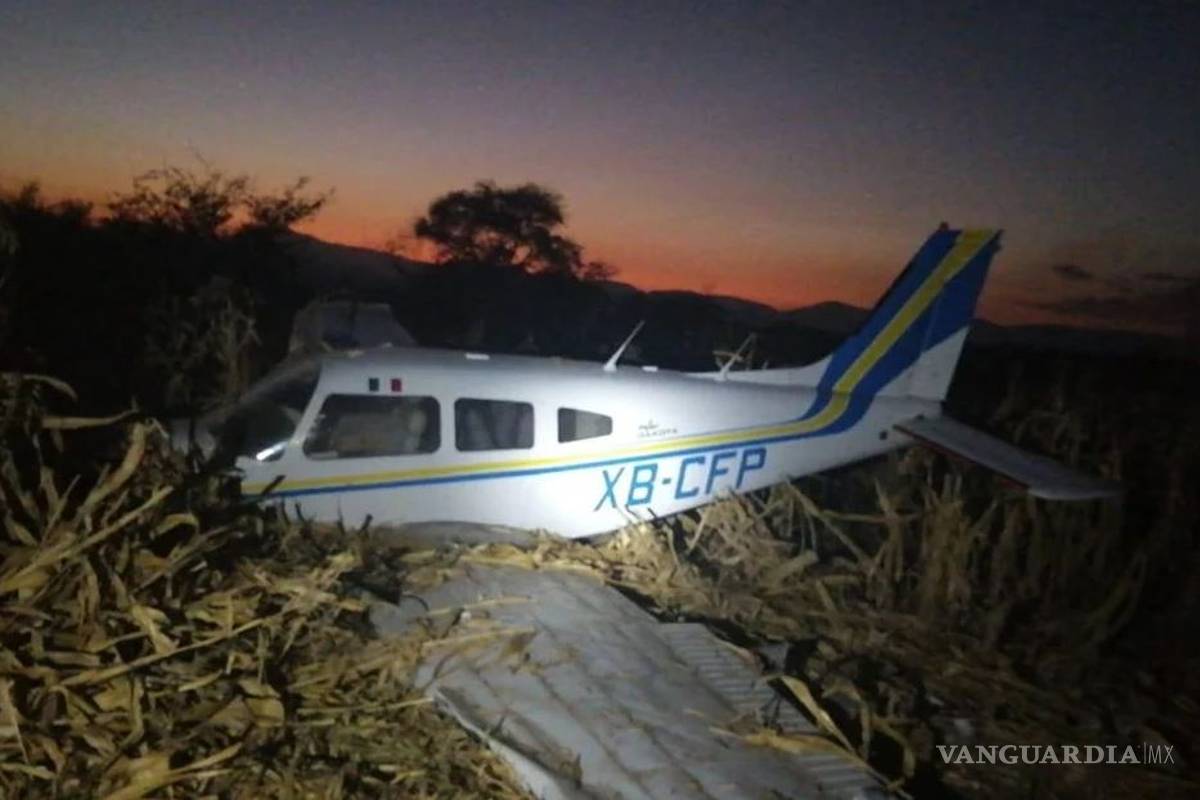 Se desploma avioneta en Morelos; es propiedad de una escuela