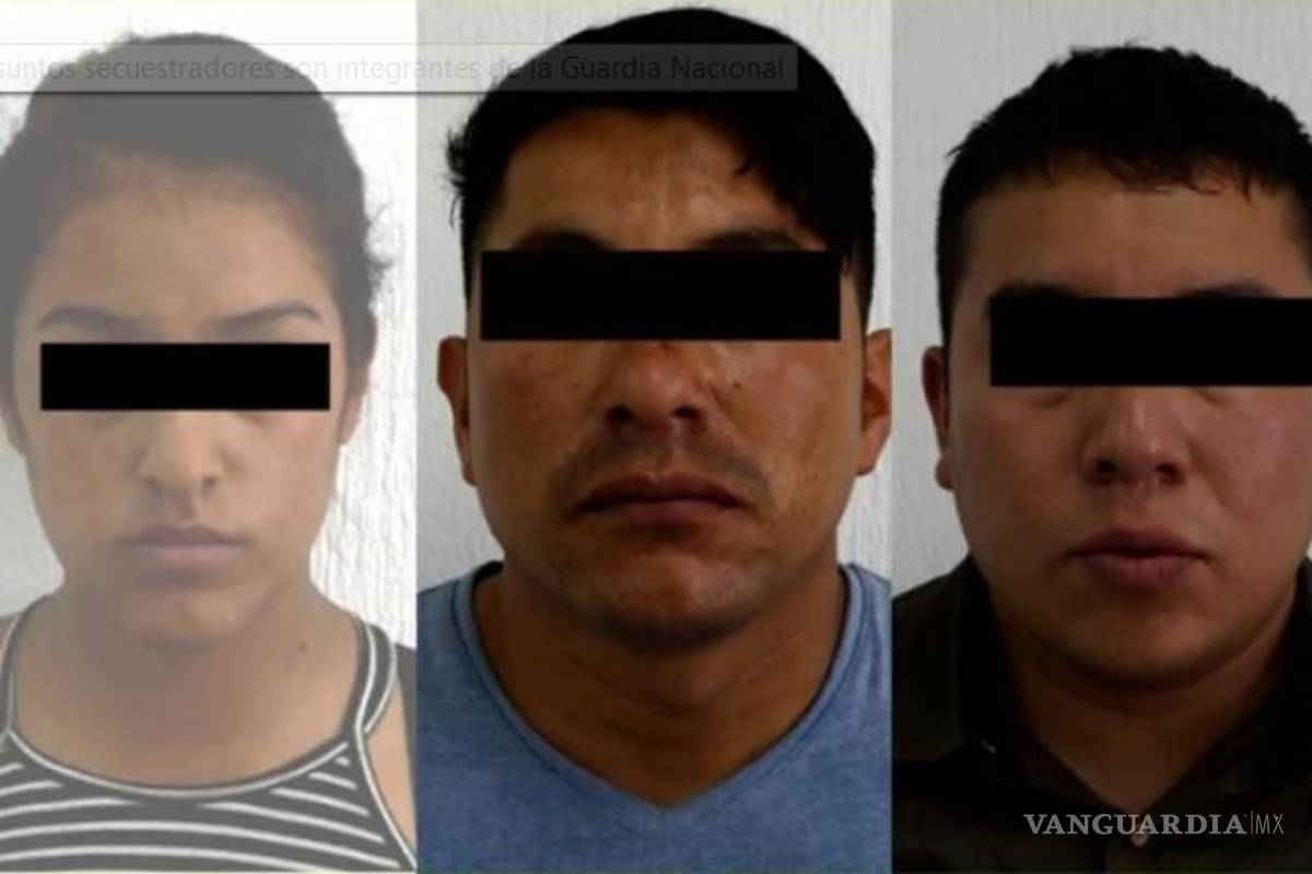 Caen tres elementos de la Guardia Nacional, presuntos integrantes de banda de secuestradores