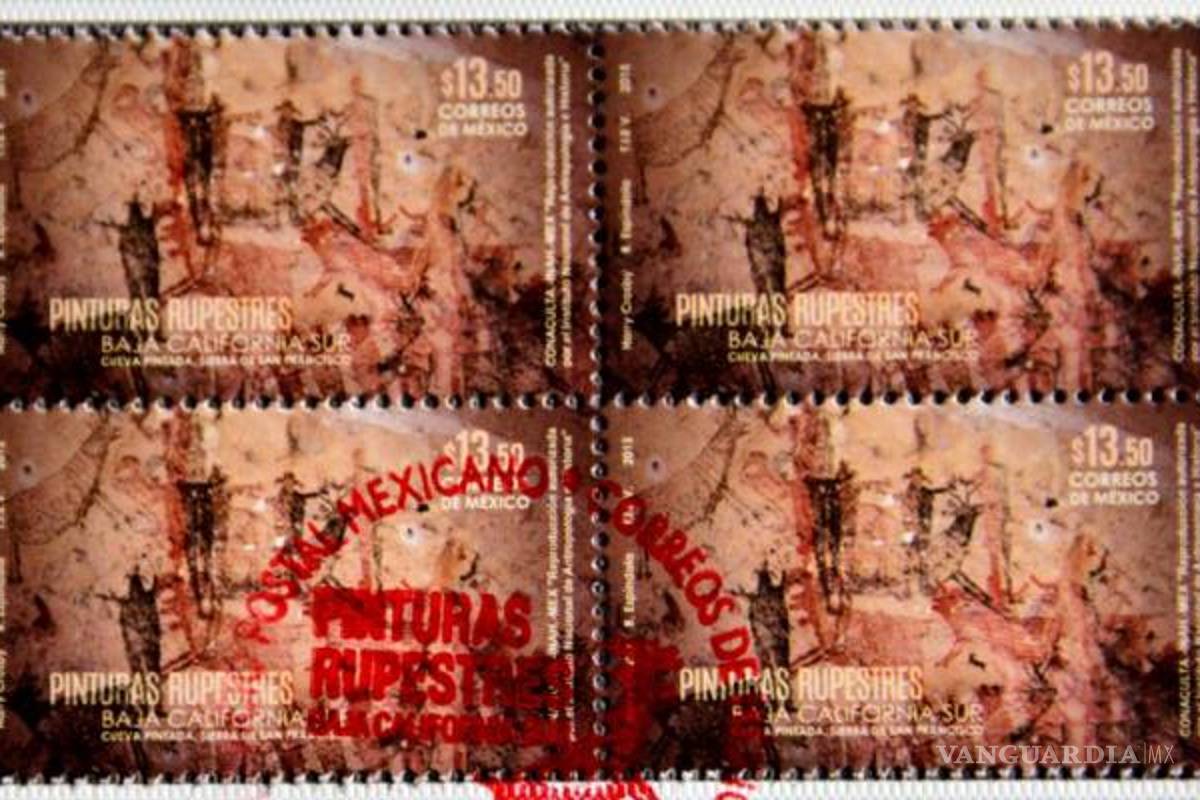 México emite primer timbre postal con temática rupestre