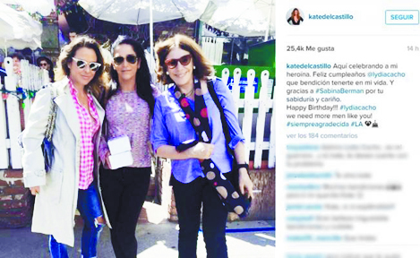 Kate del Castillo celebra a Lydia Cacho