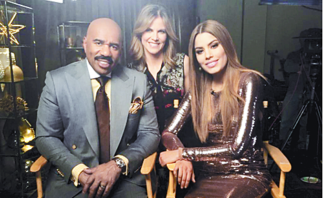 Miss Colombia por fin frente a Steve Harvey