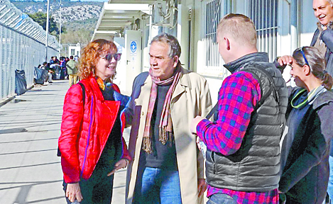 Susan Sarandon pasa Navidad con sirios refugiados