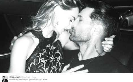 Criss Angel: ‘Belinda, soy nada sin ti’