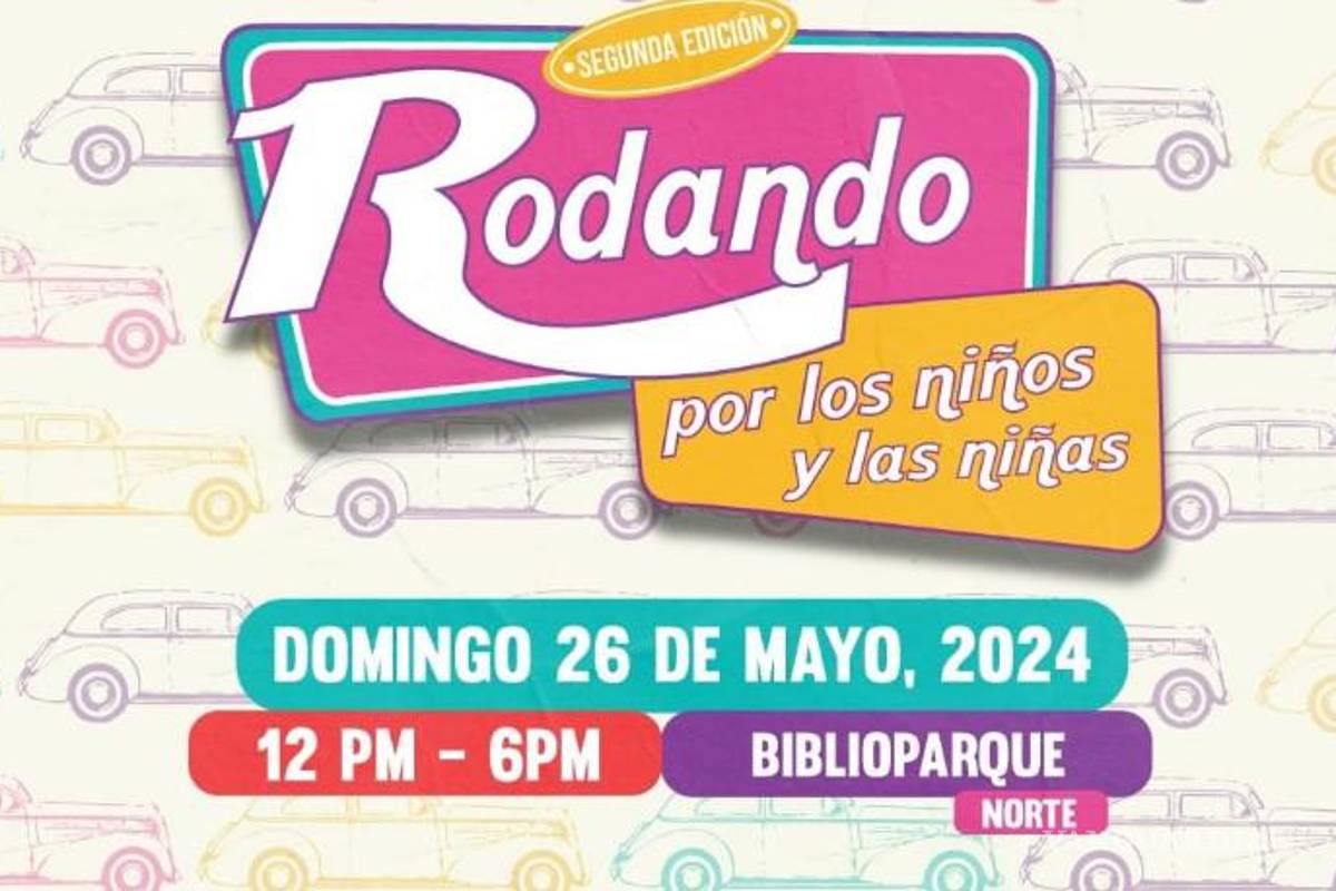 Rodando por los niños y las niñas invitan a una rodada de autos clásicos en Saltillo a beneficio de menores vulneables