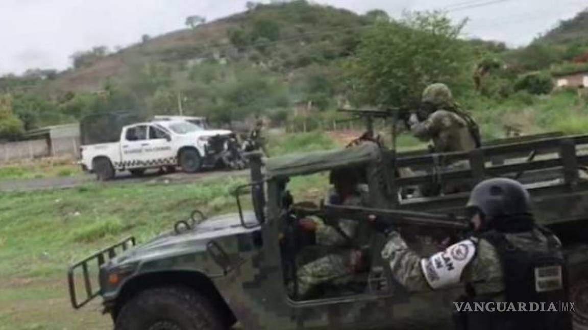 Guardia Nacional y Ejército se enfrentaron a grupo criminal en Michoacán; 5 muertos