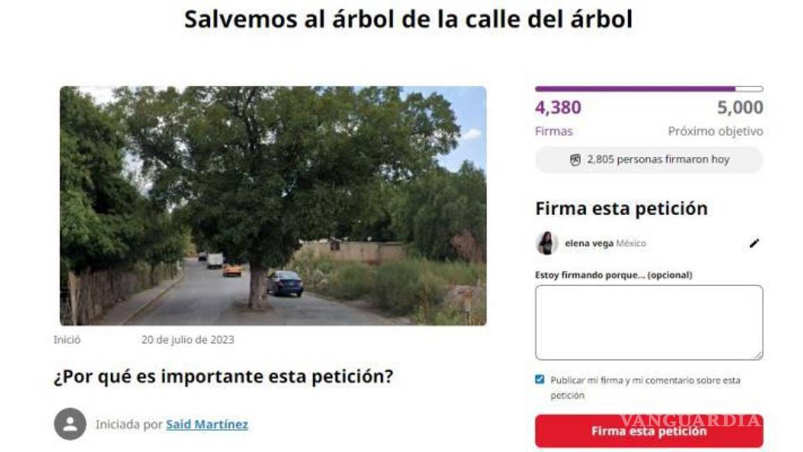 $!En la plataforma Change.org se recolectan firmas.