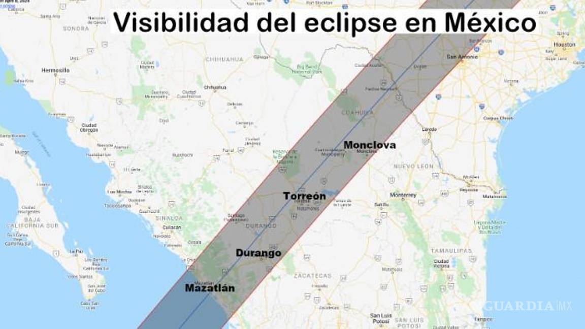 $!En los estados de Coahuila, Durango y Sinaloa se verá en todo su esplendor el Eclipse Total de Sol.