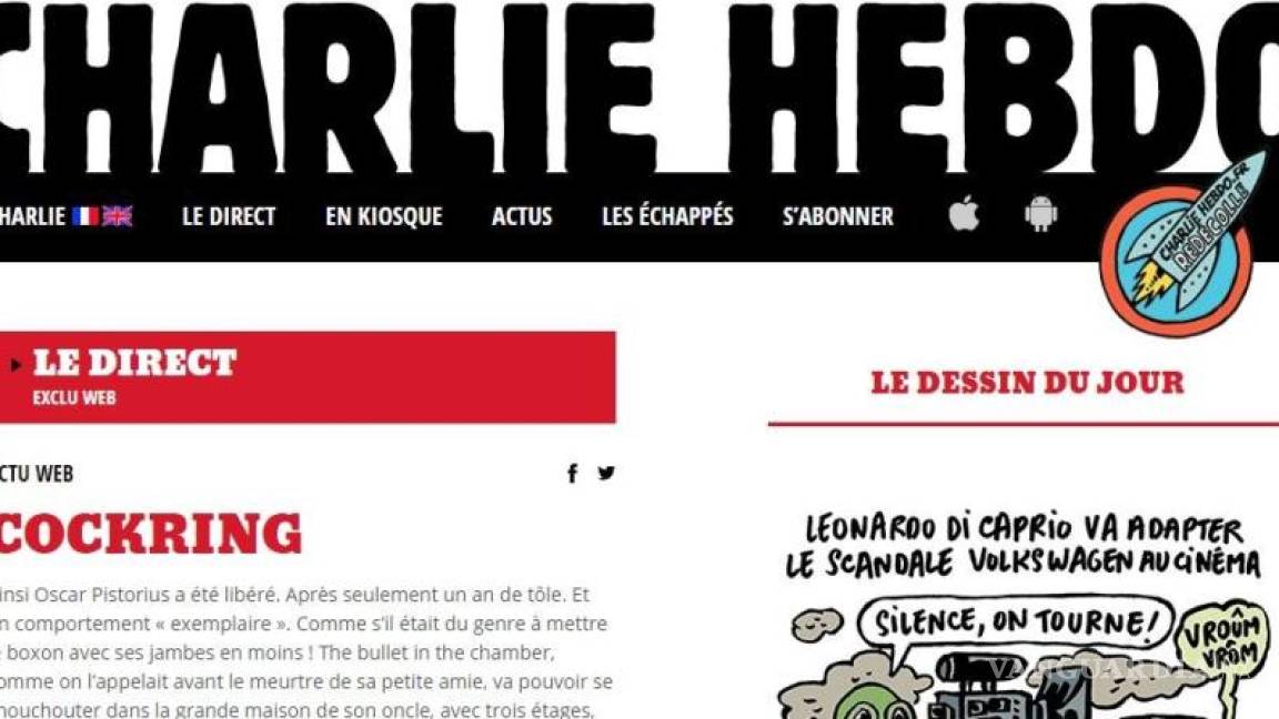 Charlie Hebdo reactiva su página web después de 9 meses tras atentados